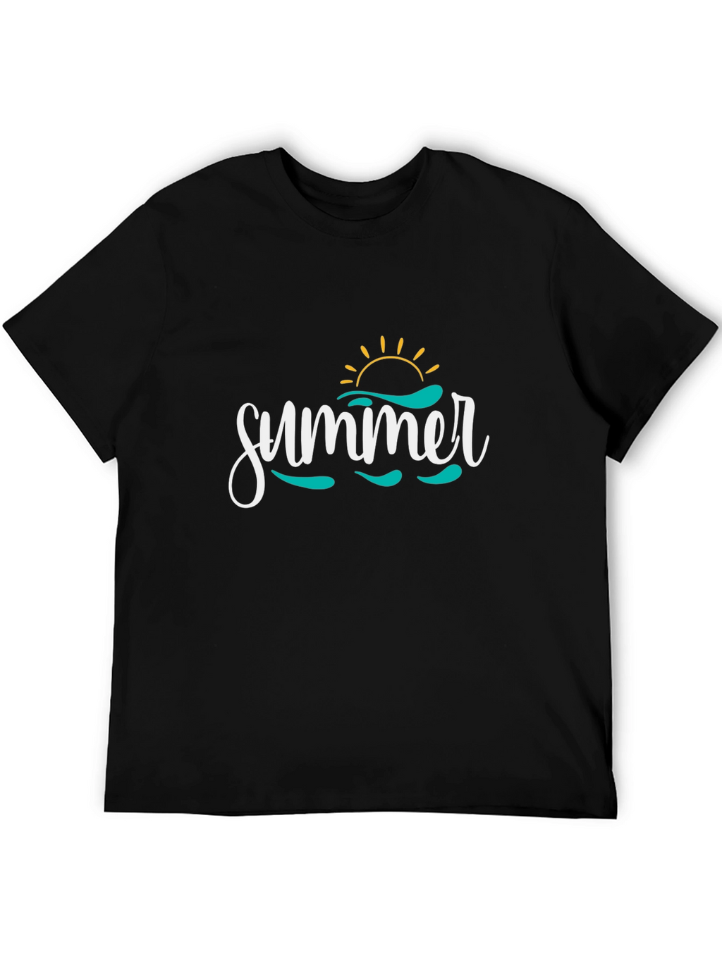Summer Graphic Print Crew Neck T-Shirt