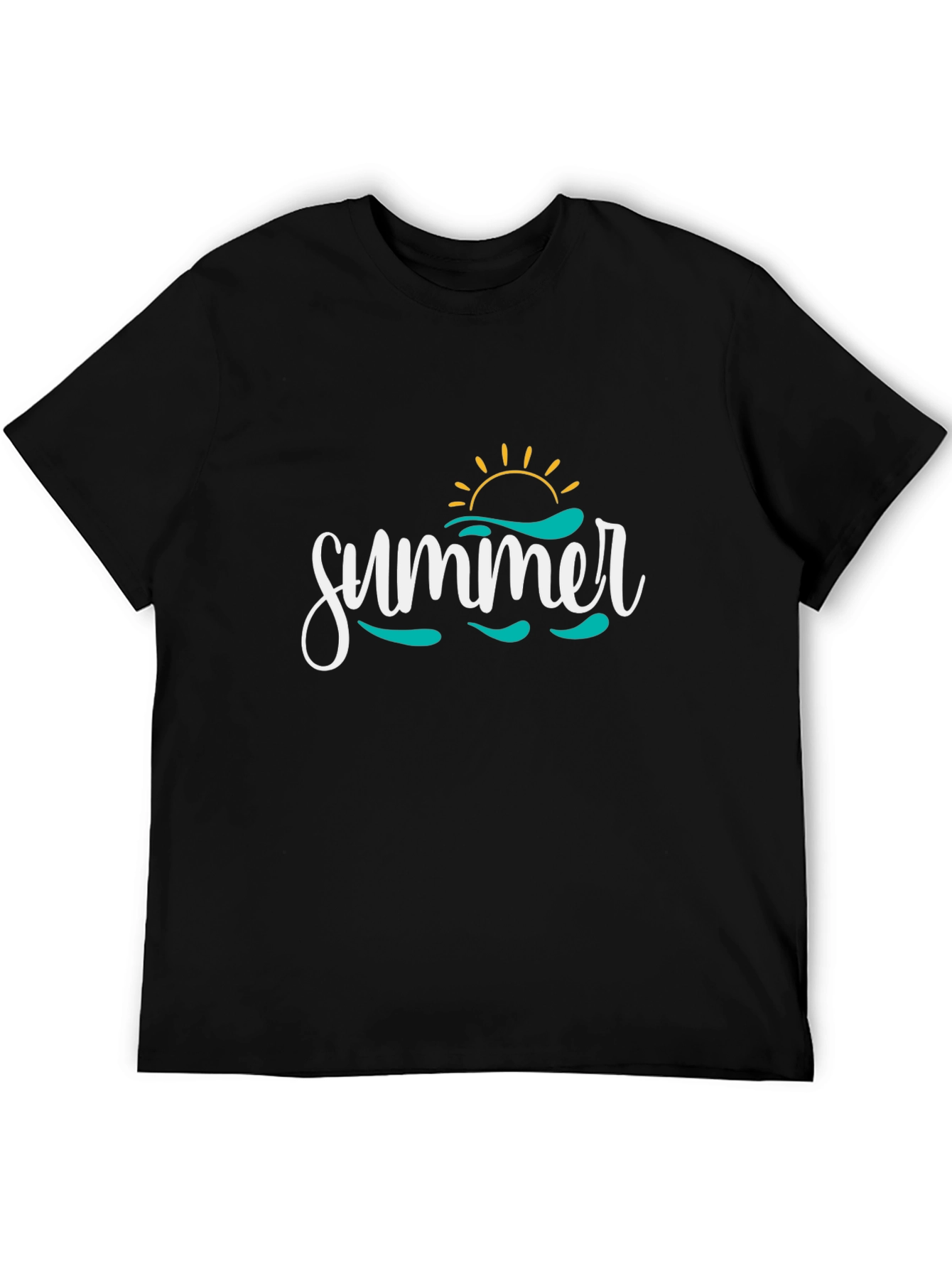 Summer Graphic Print Crew Neck T-Shirt
