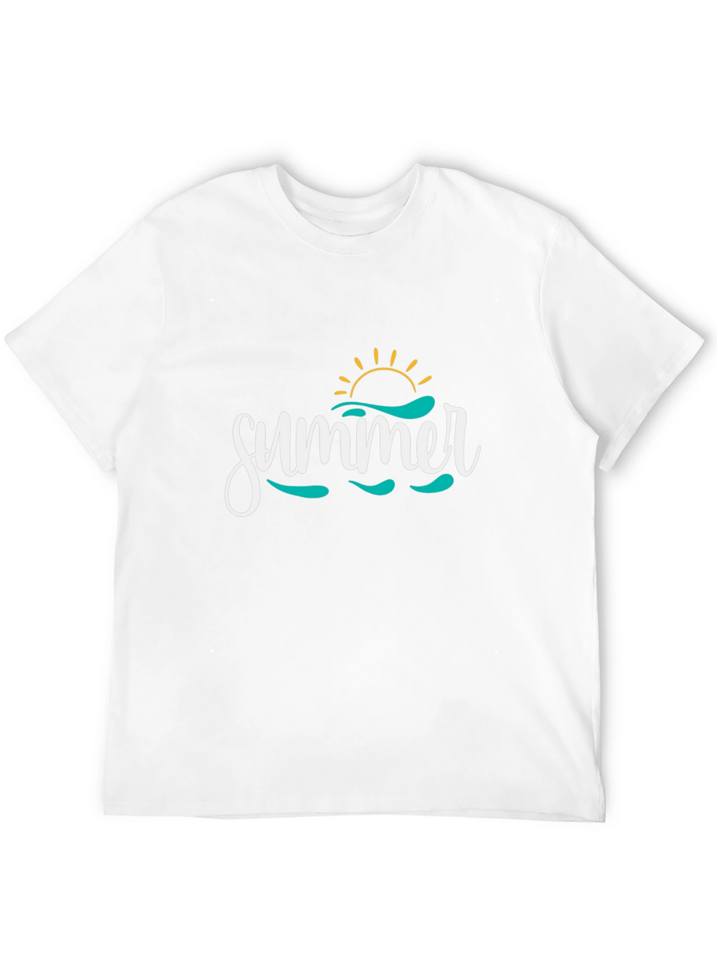 Summer Graphic Print Crew Neck T-Shirt