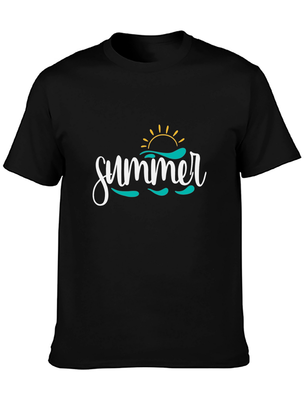 Summer Graphic Print Crew Neck T-Shirt