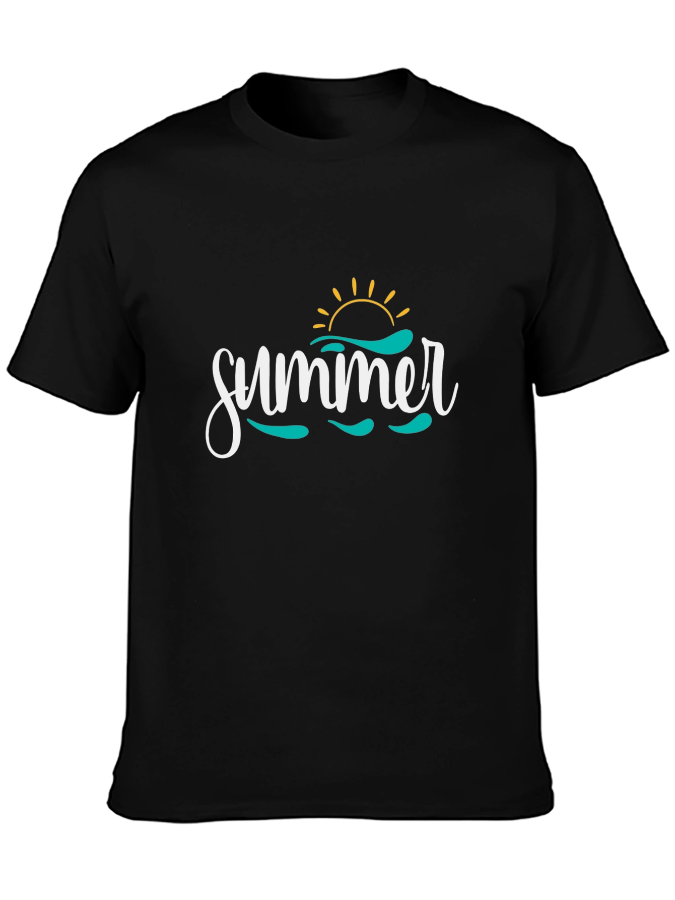 Summer Graphic Print Crew Neck T-Shirt