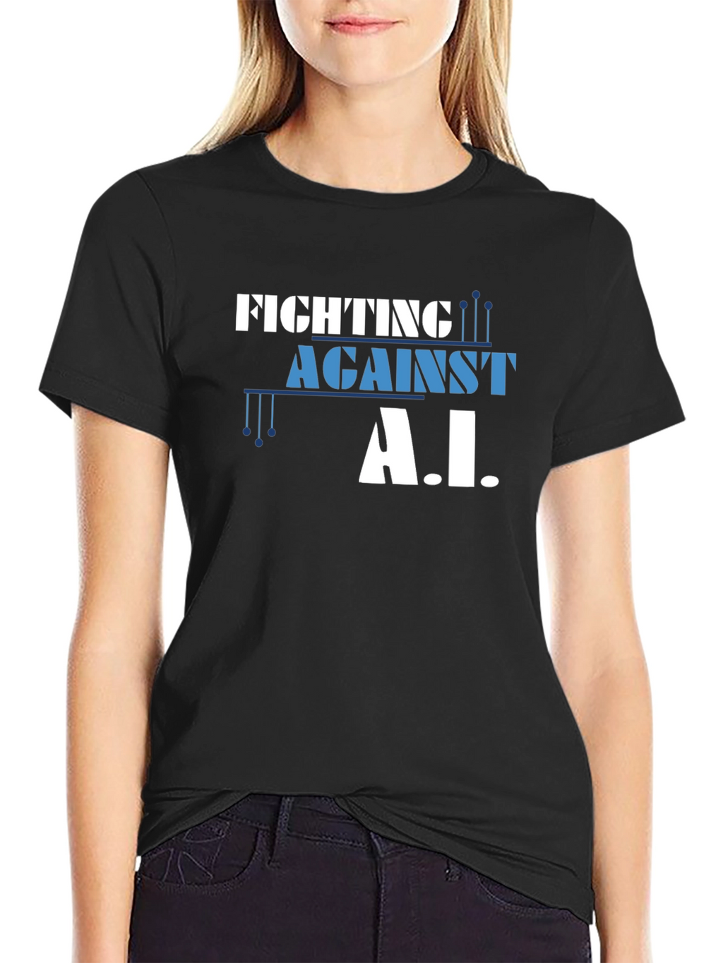 Fighting Against A.I. Graphic T-Shirt