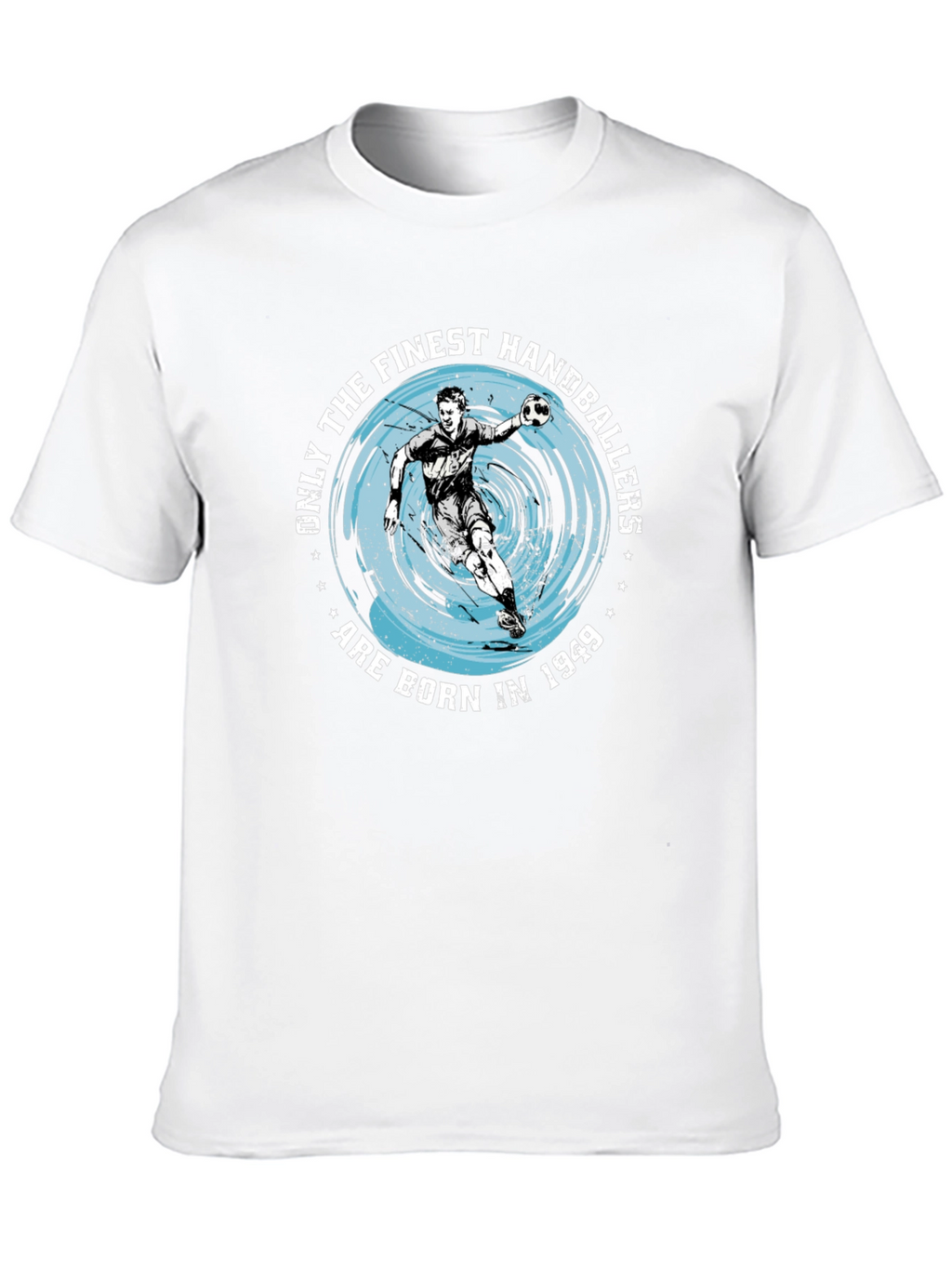 Finest Handballers Born in 1949 Black T-Shirt
