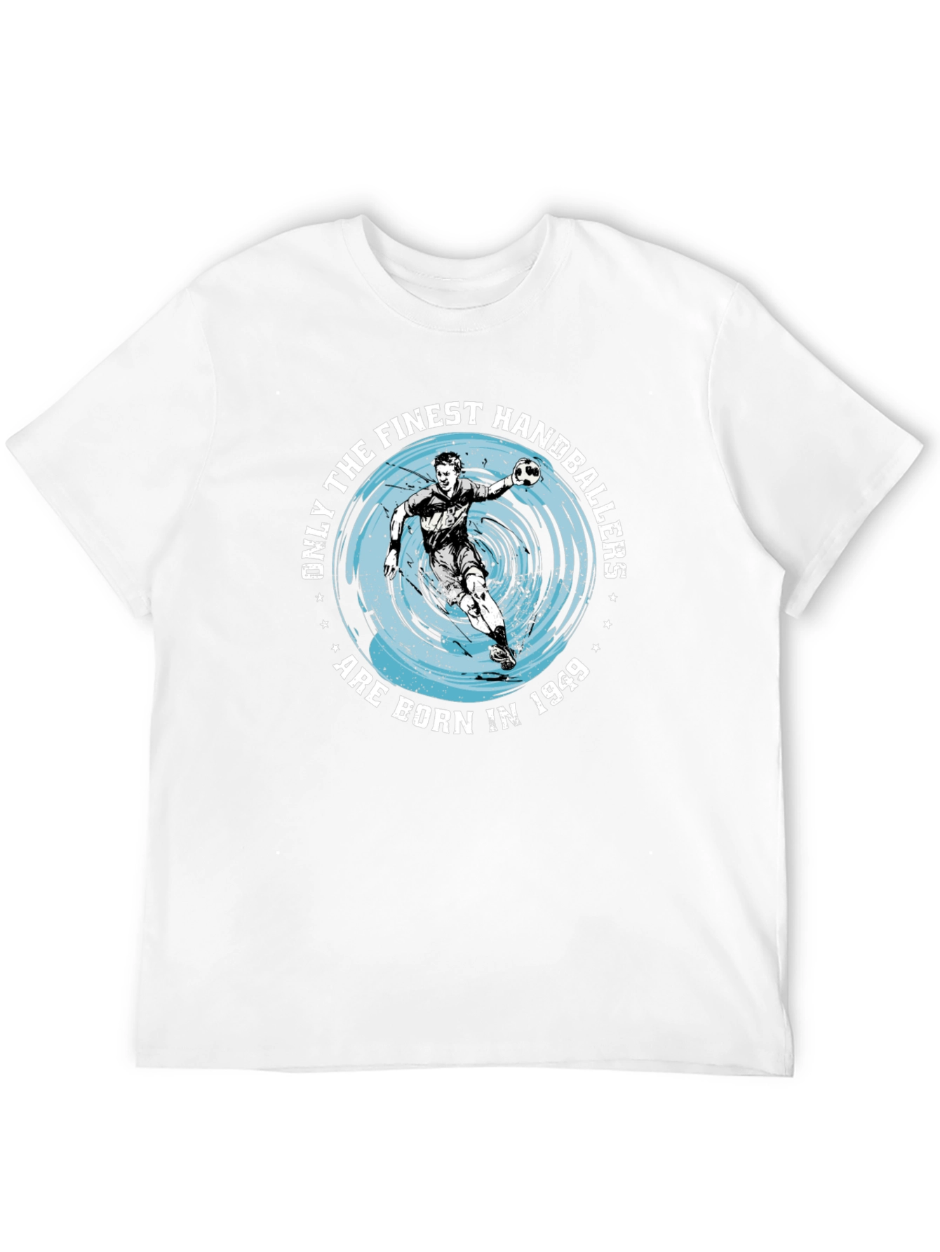 Finest Handballers Born in 1949 Black T-Shirt