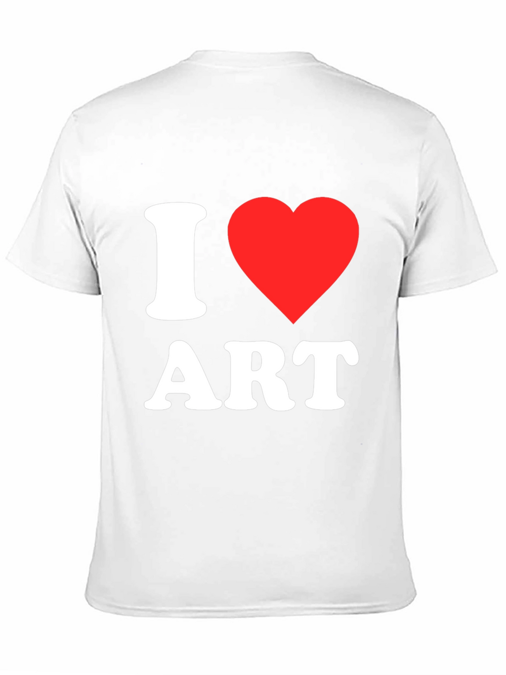 I Love Art T-Shirt - Black Cotton Tee