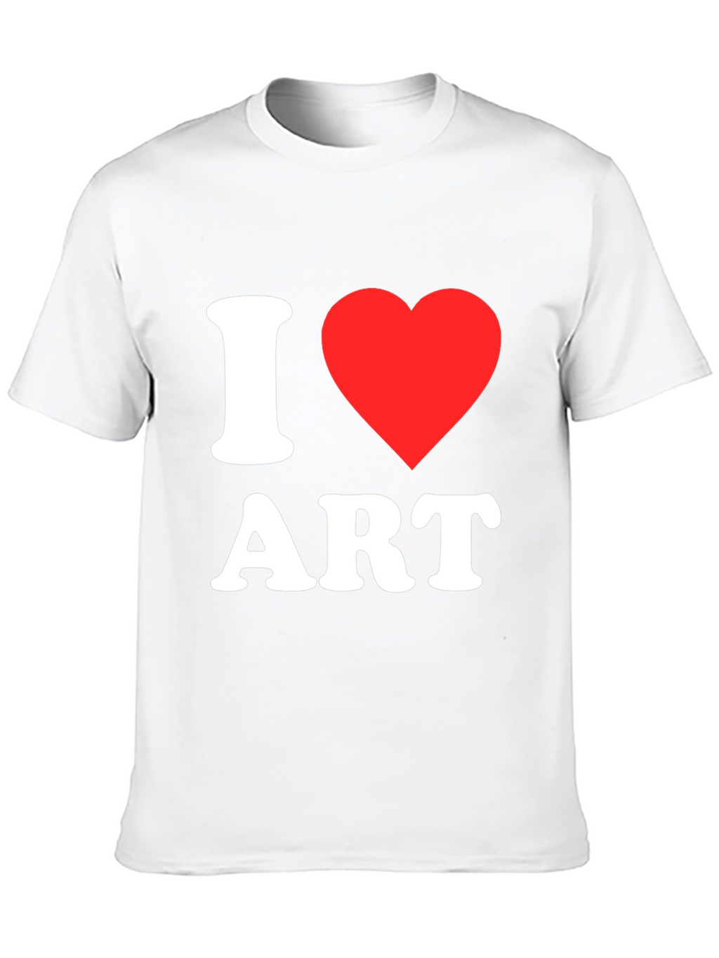 I Love Art T-Shirt - Black Cotton Tee