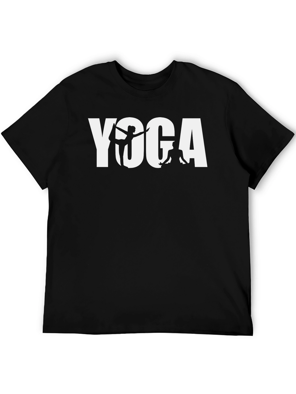 Yoga Graphic Tee - Black Cotton Blend