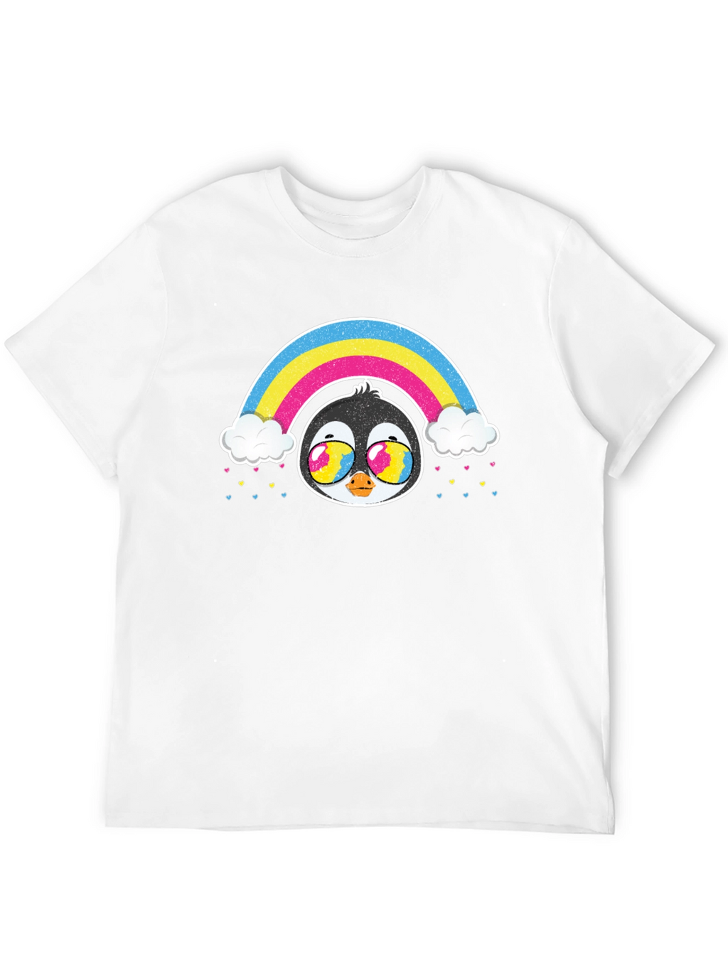 Rainbow Penguin Graphic T-Shirt