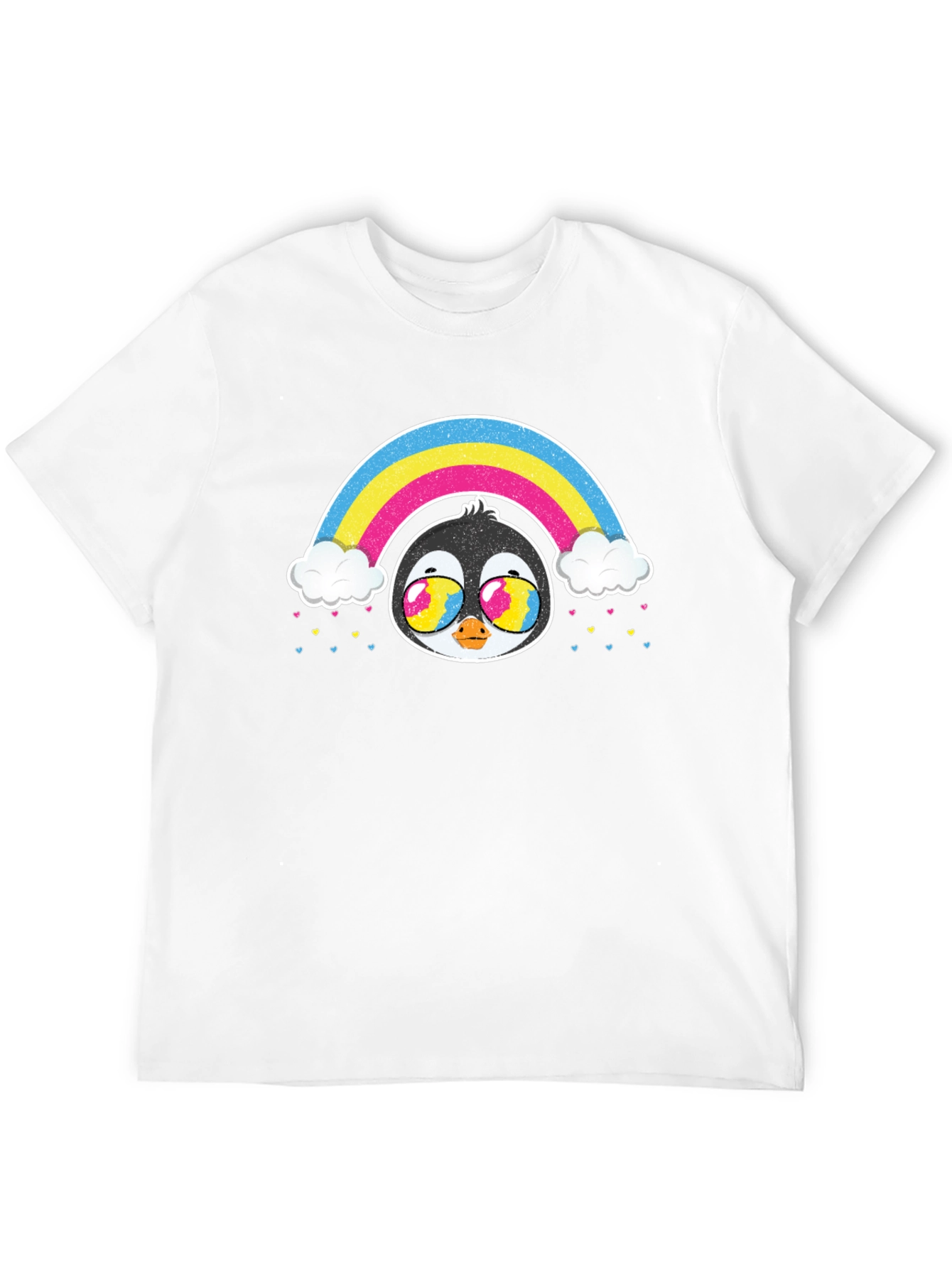 Rainbow Penguin Graphic T-Shirt