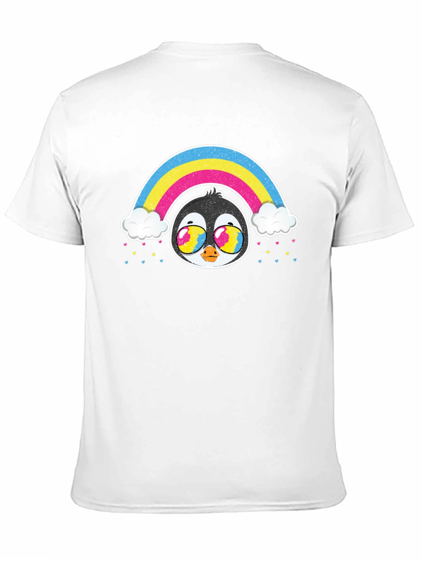 Rainbow Penguin Graphic T-Shirt