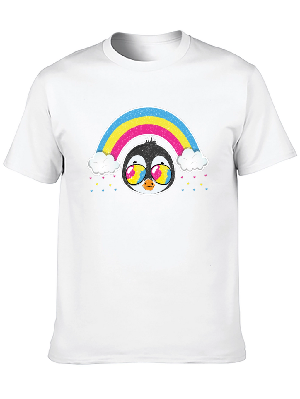 Rainbow Penguin Graphic T-Shirt