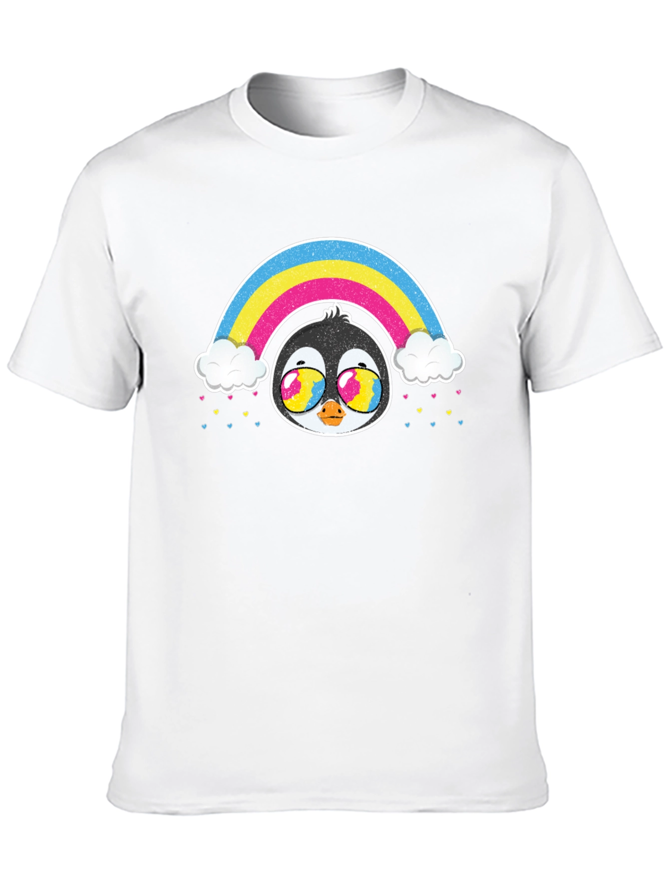 Rainbow Penguin Graphic T-Shirt