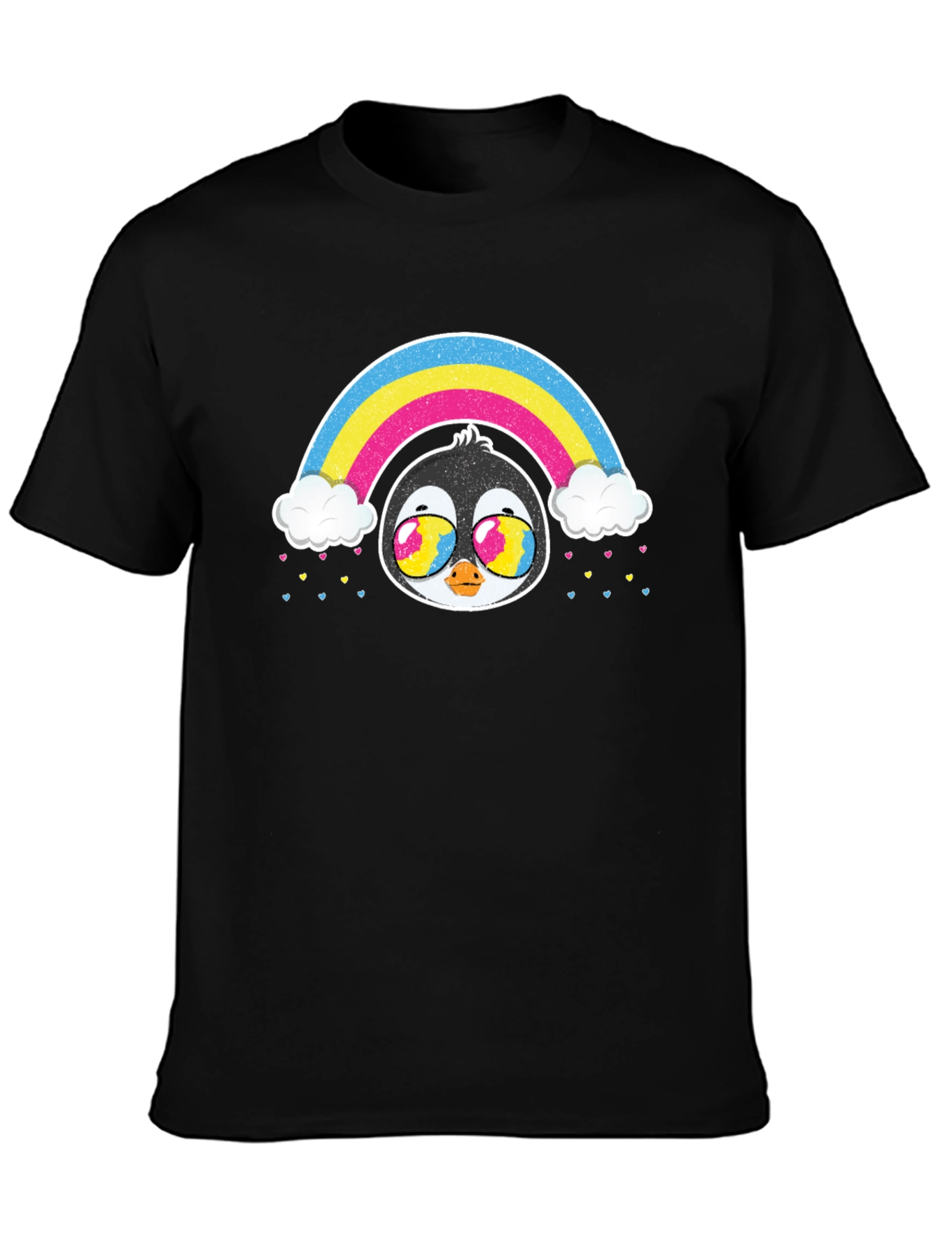 Rainbow Penguin Graphic T-Shirt