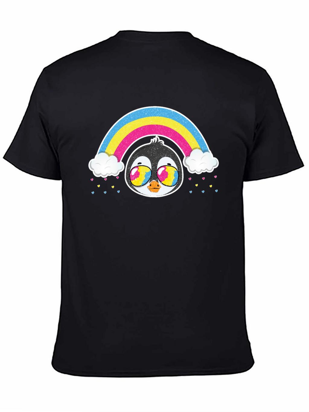 Rainbow Penguin Graphic T-Shirt