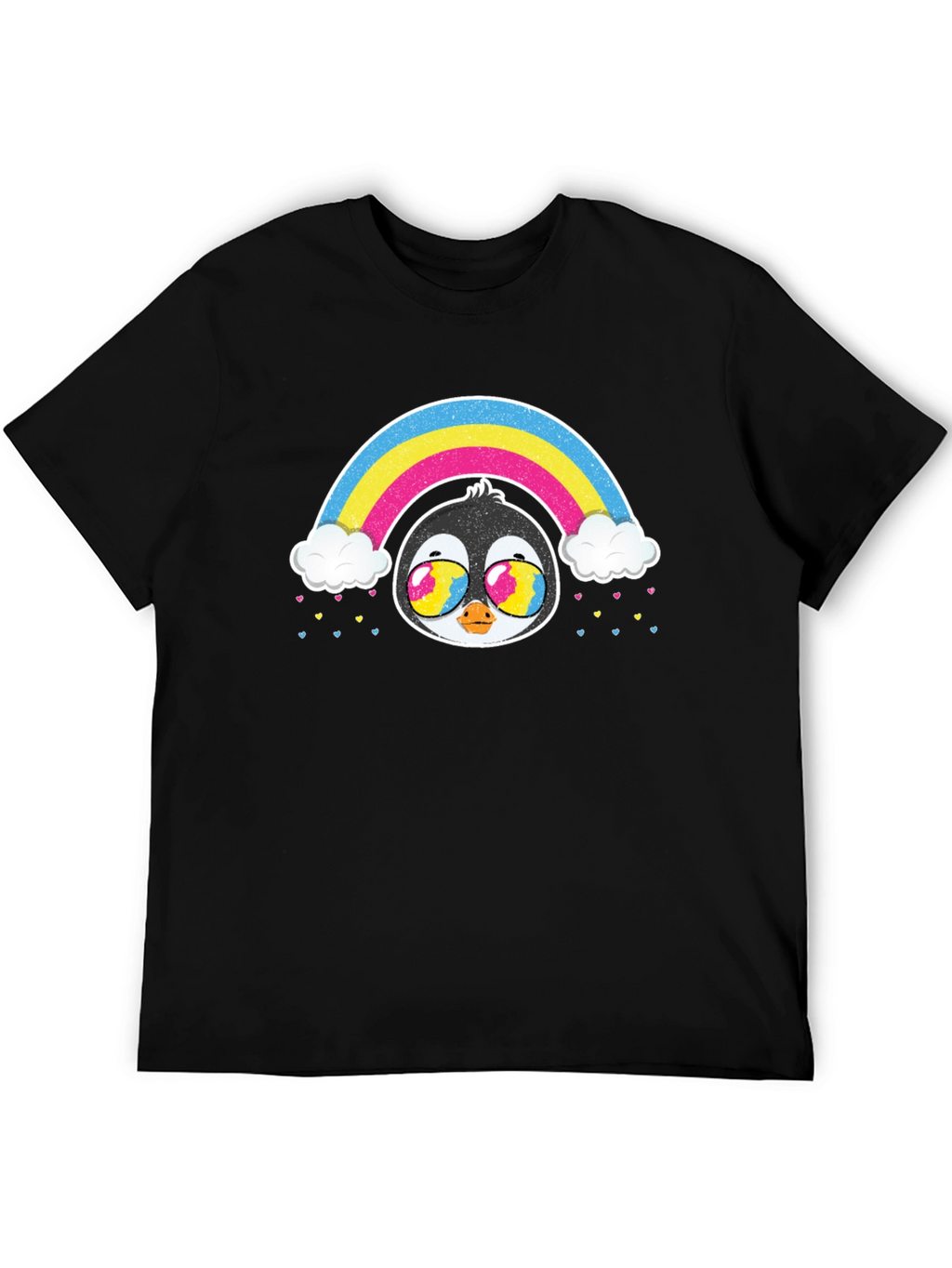 Rainbow Penguin Graphic T-Shirt