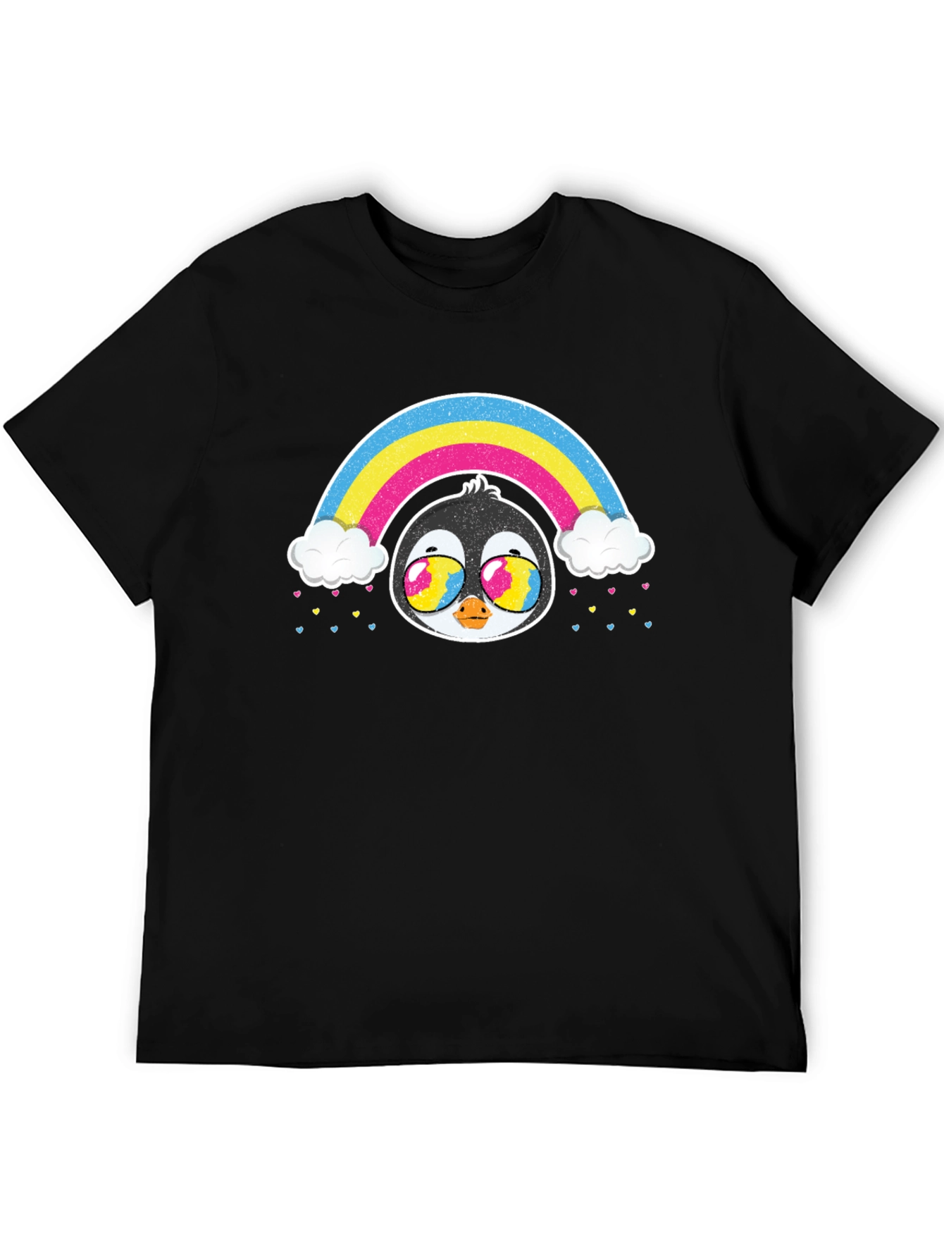 Rainbow Penguin Graphic T-Shirt