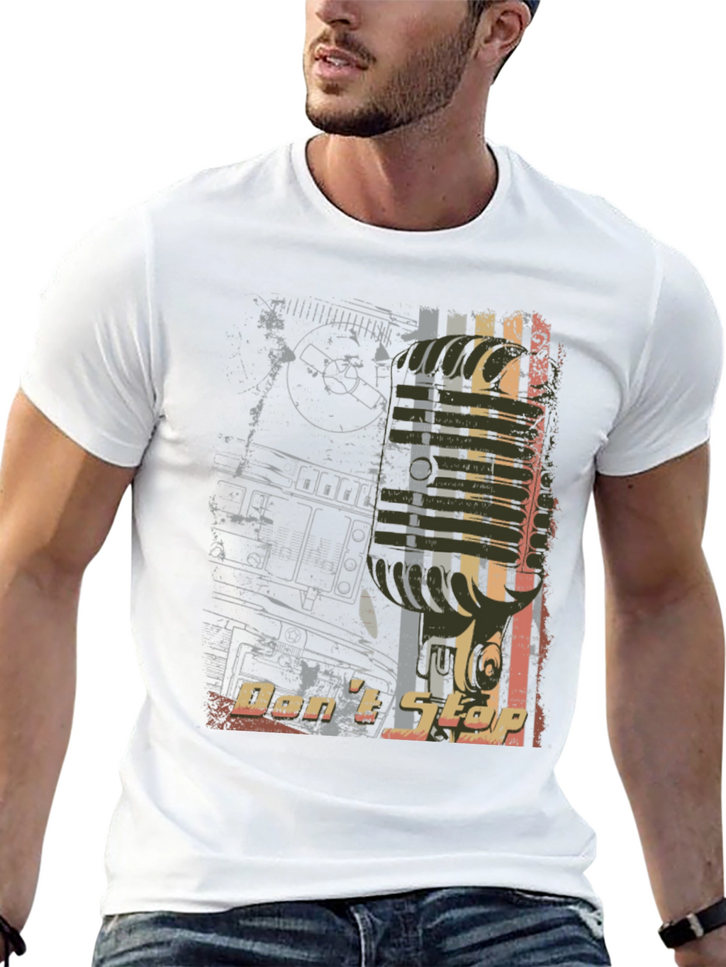 Dont Stop Music Graphic Tee