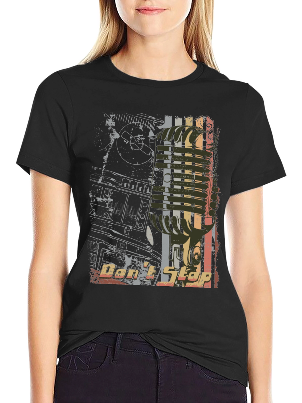 Dont Stop Music Graphic Tee