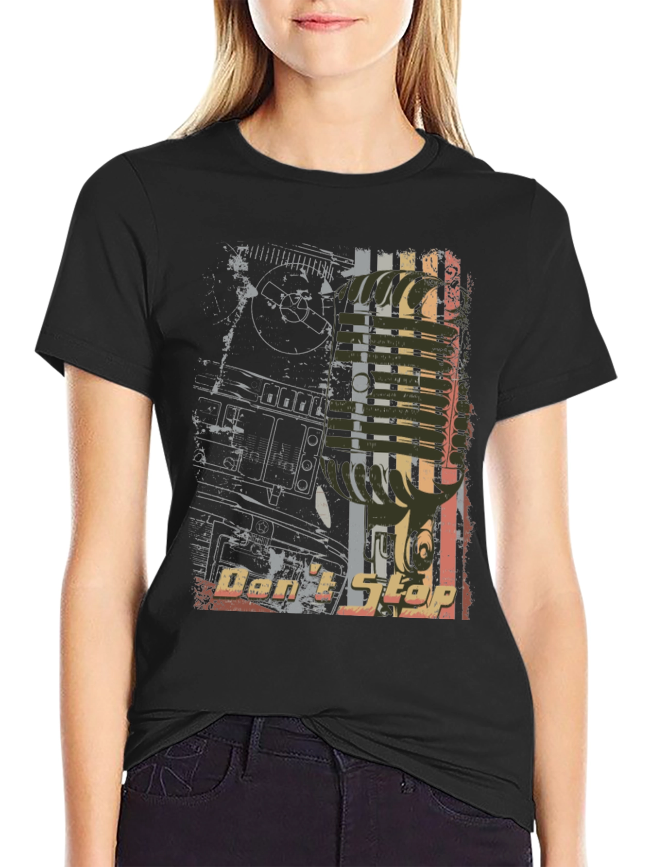 Dont Stop Music Graphic Tee