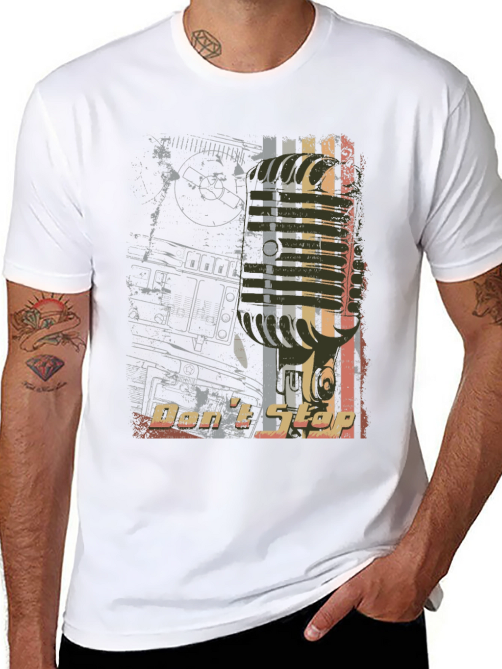 Dont Stop Music Graphic Tee