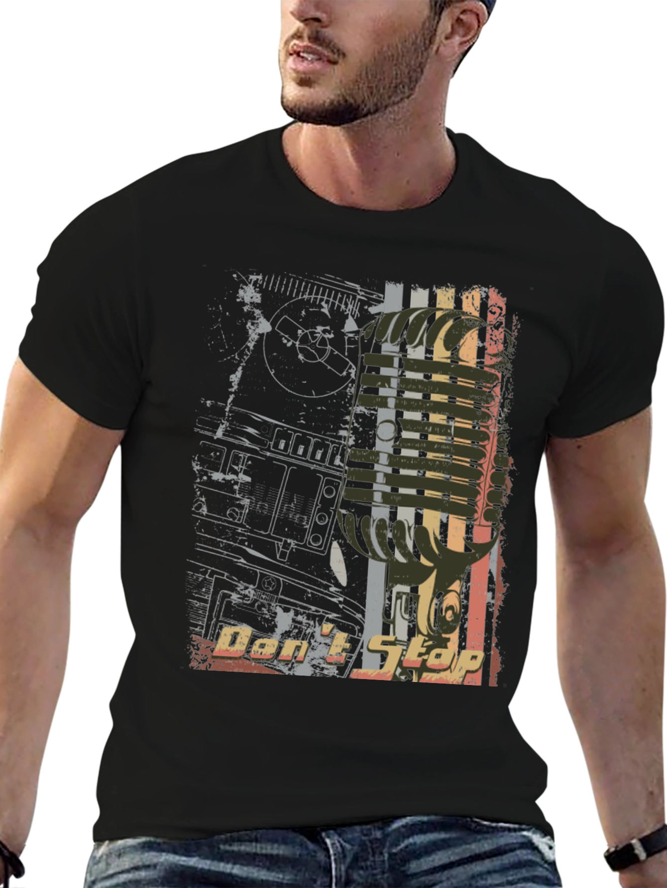Dont Stop Music Graphic Tee