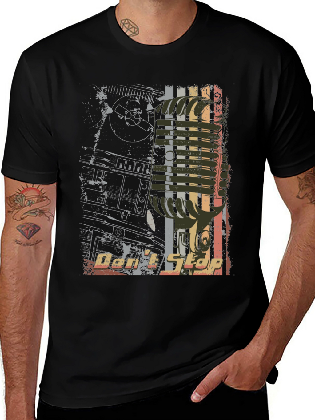 Dont Stop Music Graphic Tee