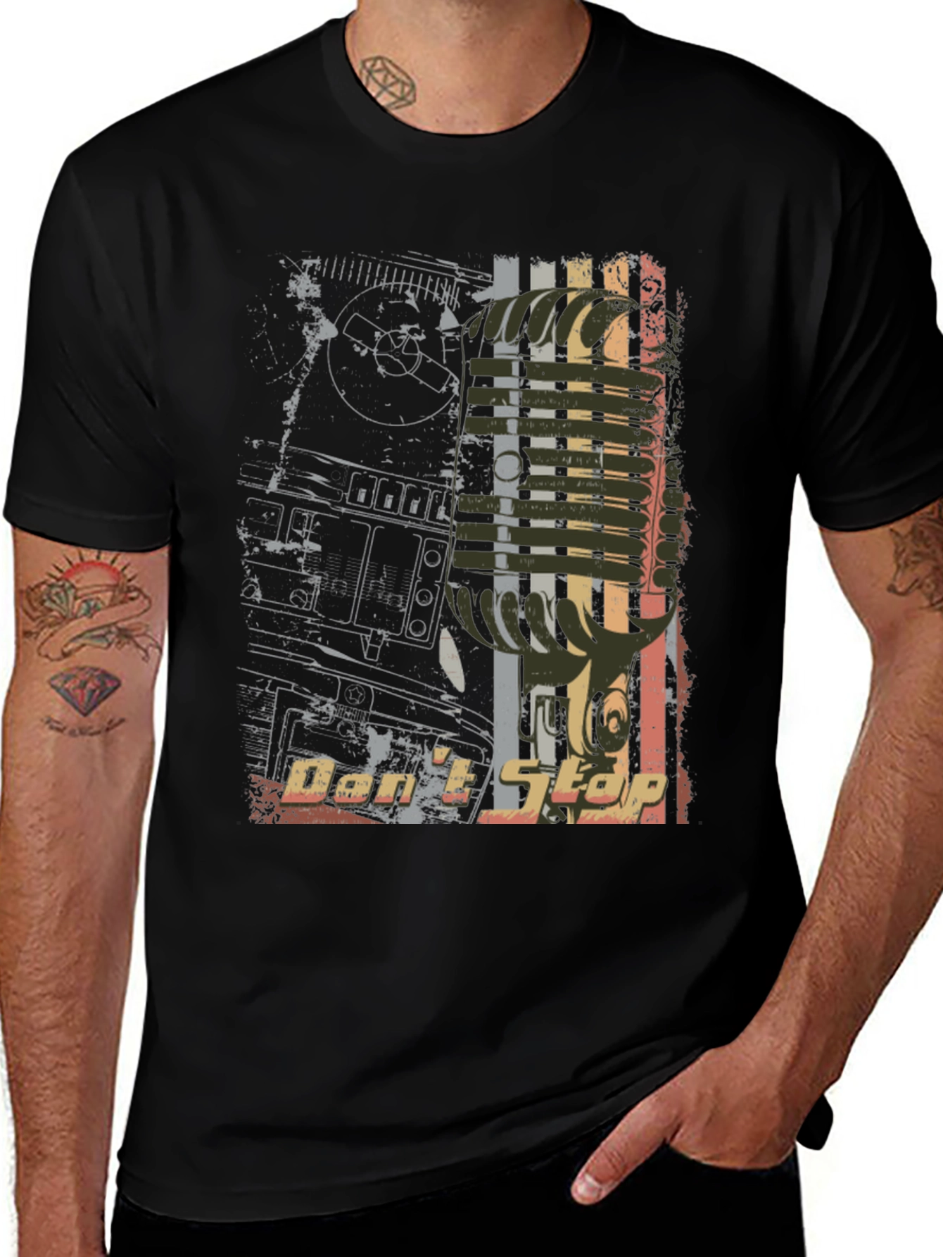 Dont Stop Music Graphic Tee