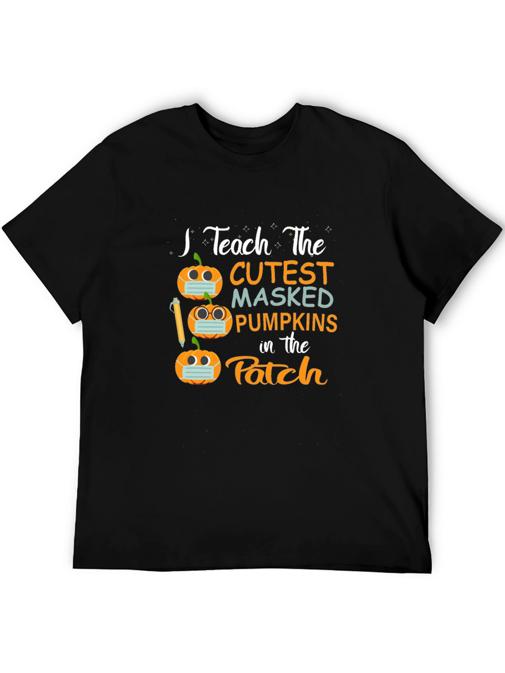 Teacher Halloween Shirt - Masked Pumpkins