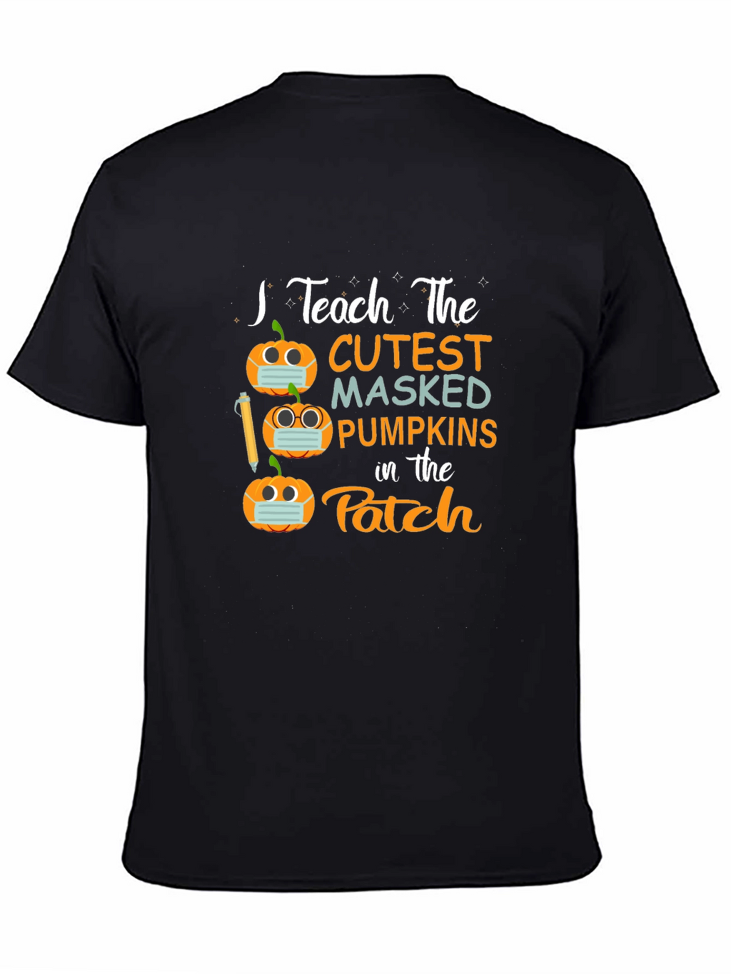 Teacher Halloween Shirt - Masked Pumpkins