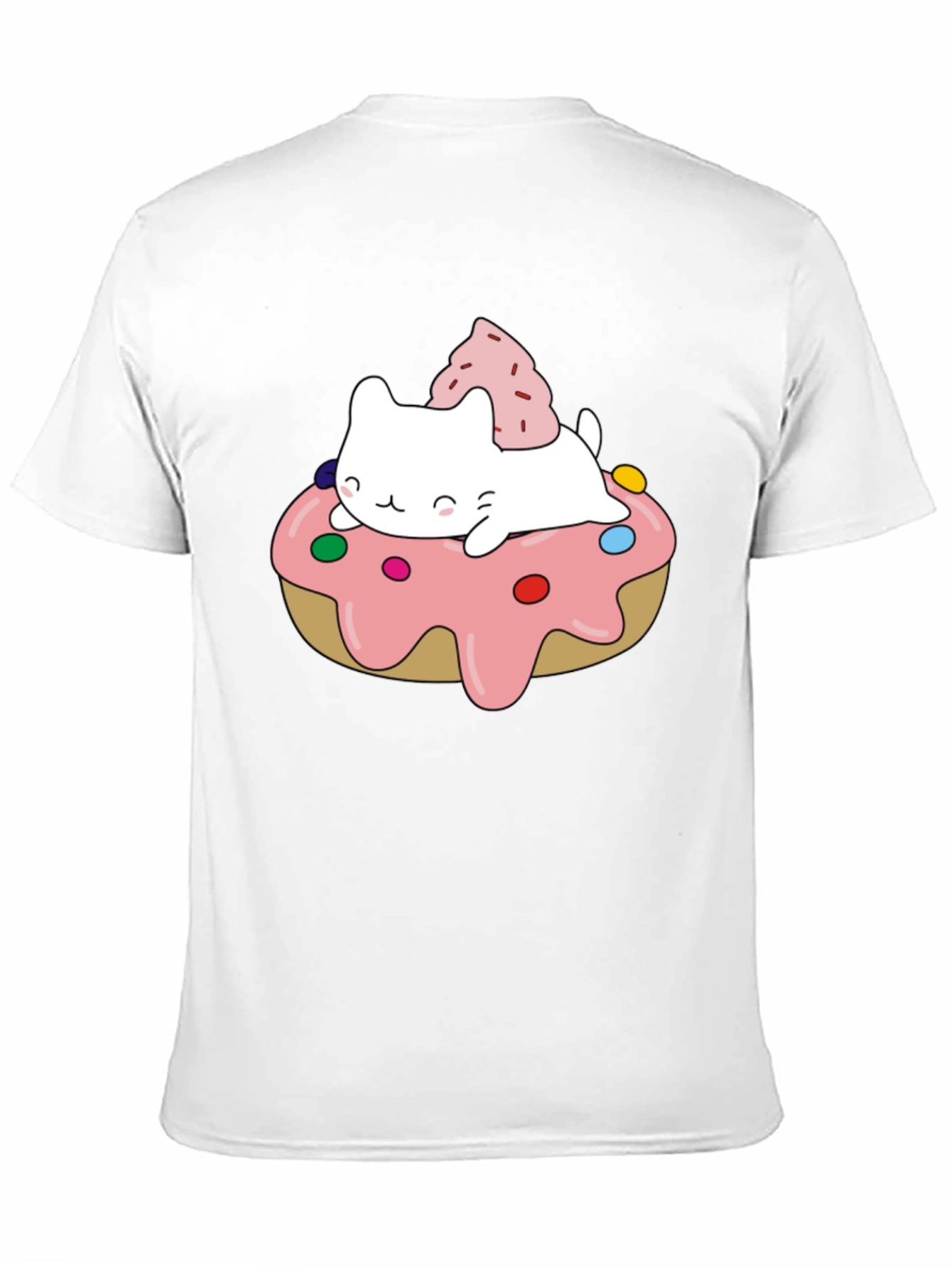 Cute Cat Donut T-Shirt - Sweet Style