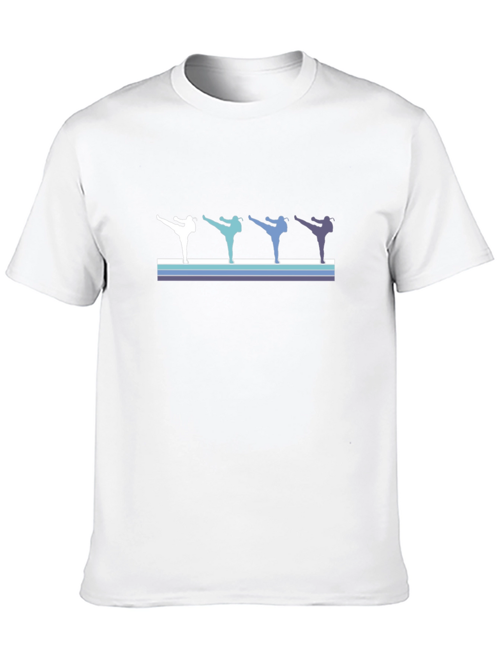Retro Martial Arts Kick T-Shirt