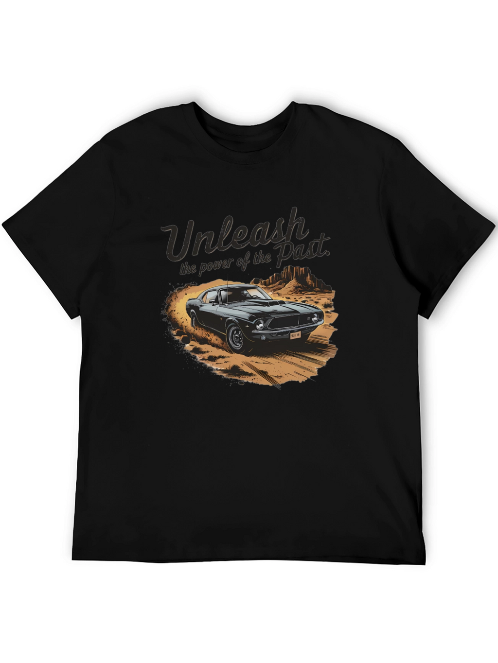 Unleash the Past Car Graphic T-Shirt