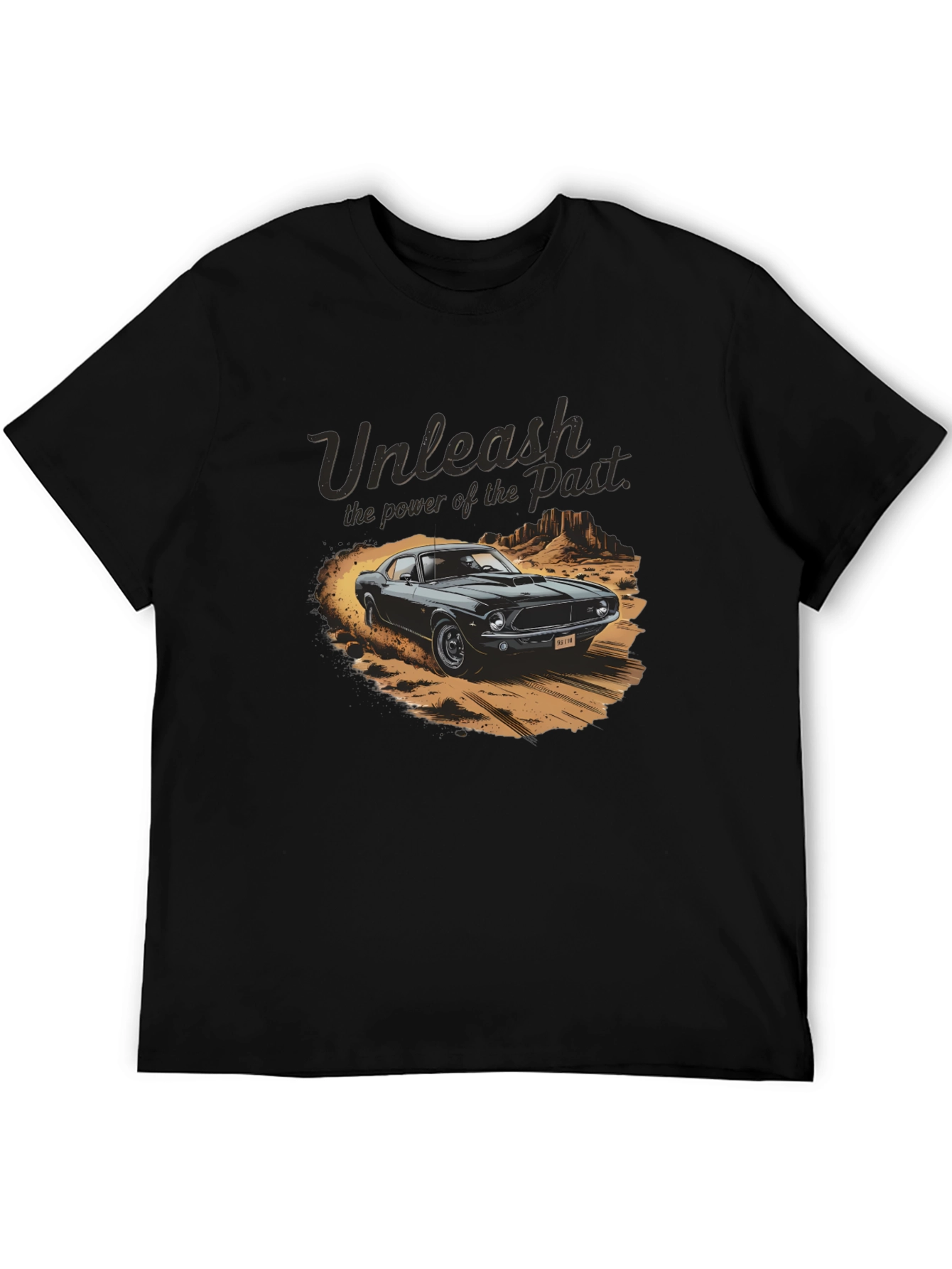 Unleash the Past Car Graphic T-Shirt