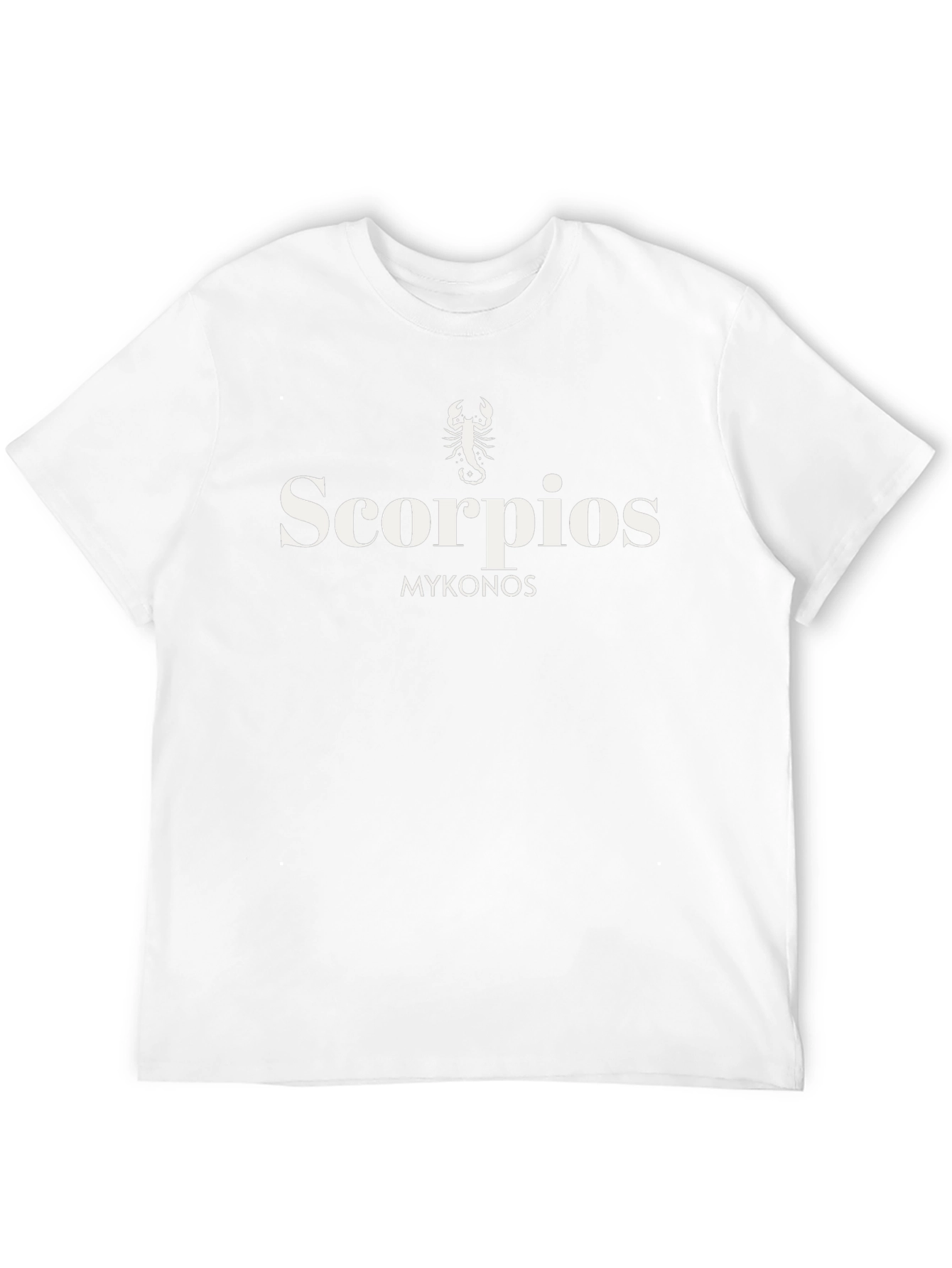 Scorpios Mykonos Black Graphic Tee