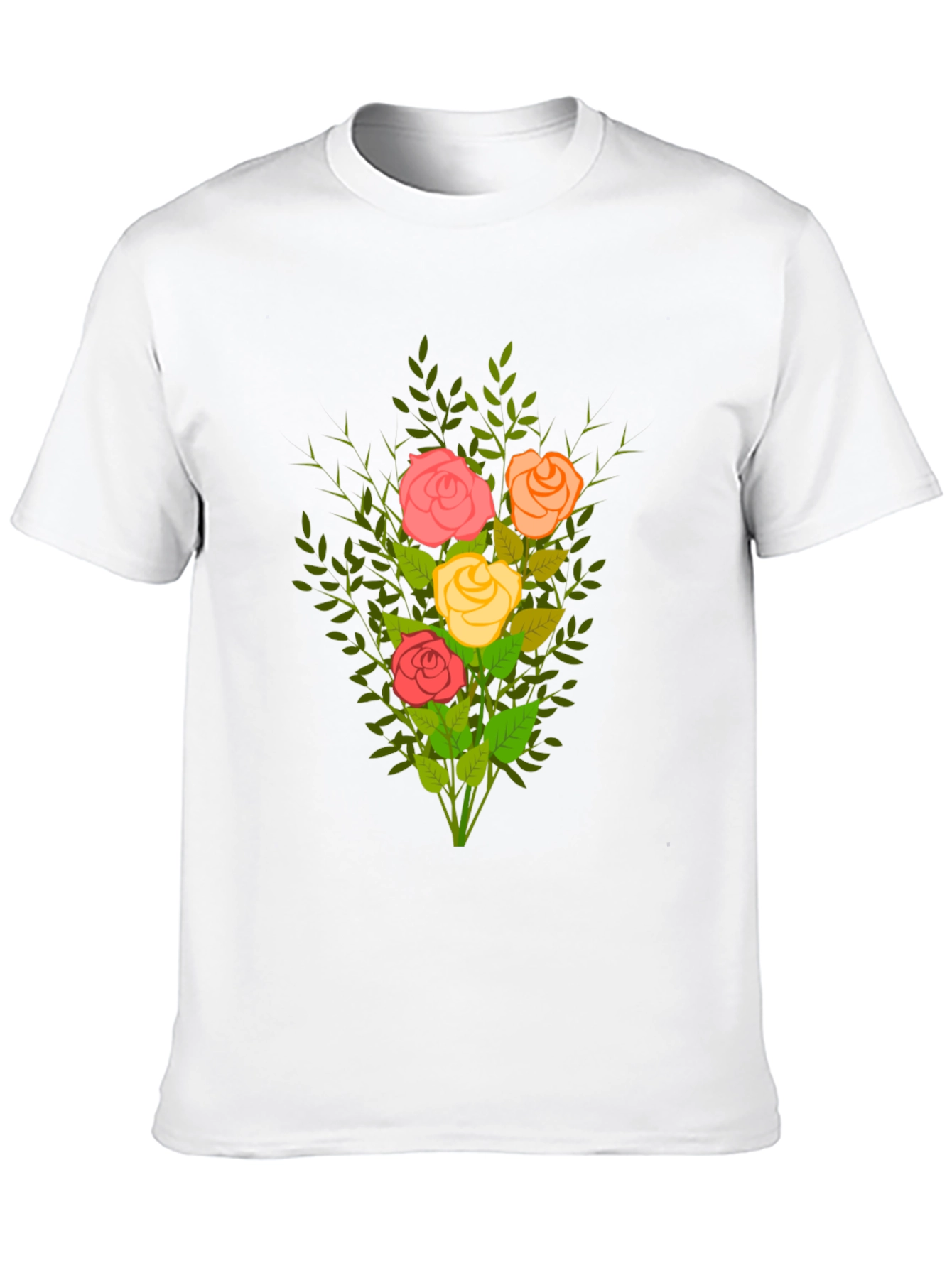 Floral Bouquet Tee - Stylish Graphic T-Shirt