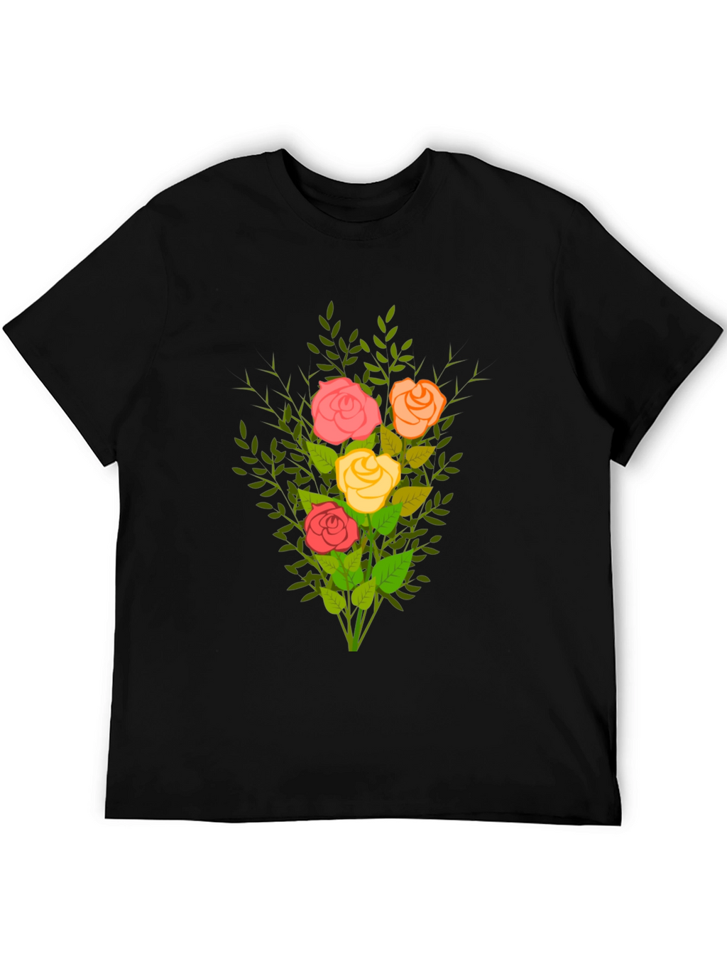 Floral Bouquet Tee - Stylish Graphic T-Shirt