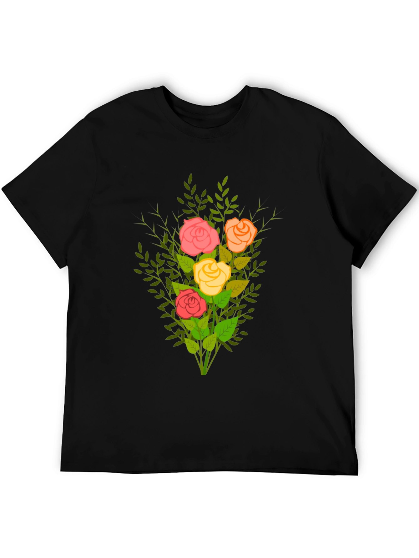 Floral Bouquet Tee - Stylish Graphic T-Shirt