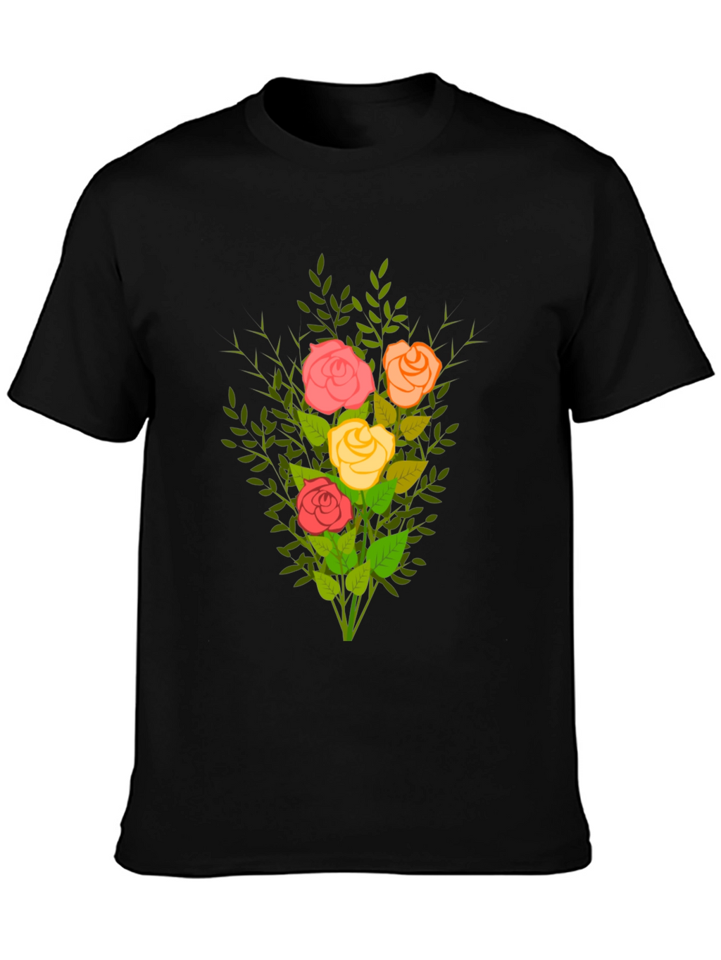 Floral Bouquet Tee - Stylish Graphic T-Shirt