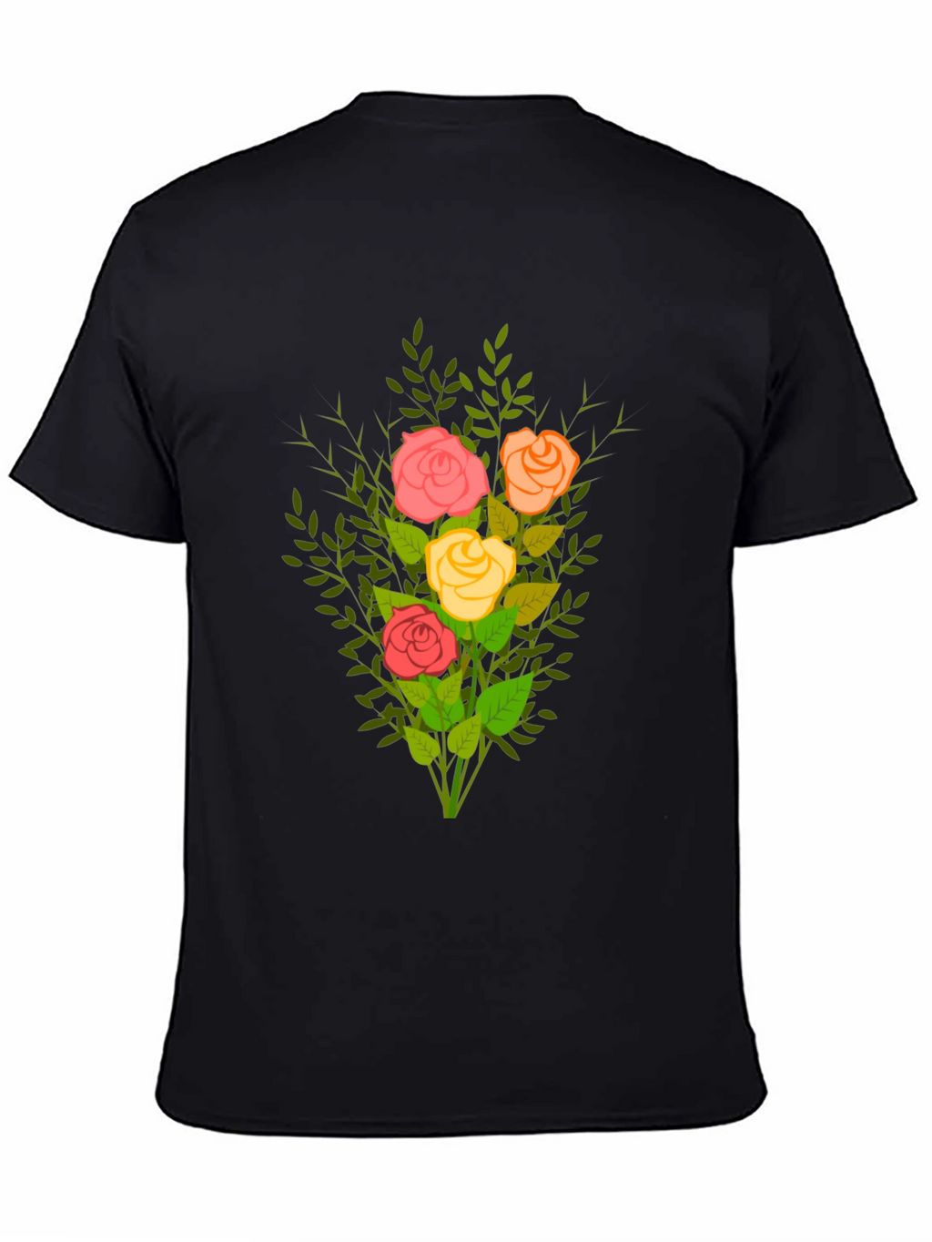 Floral Bouquet Tee - Stylish Graphic T-Shirt