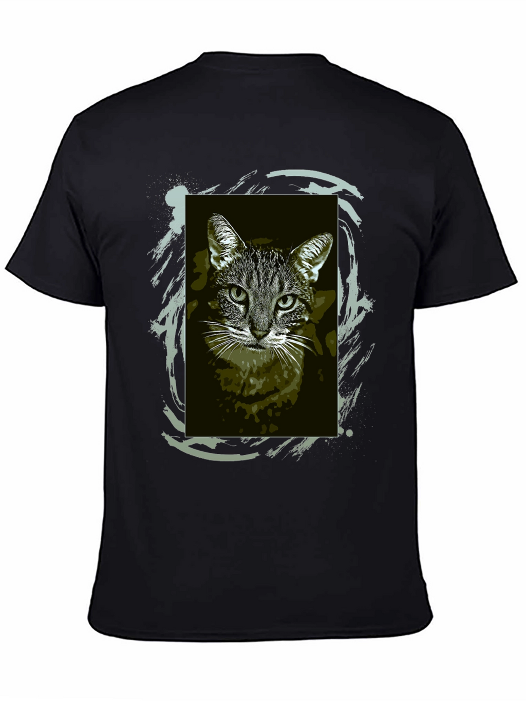 Cool Cat Graphic Tee - Black Unisex T-Shirt