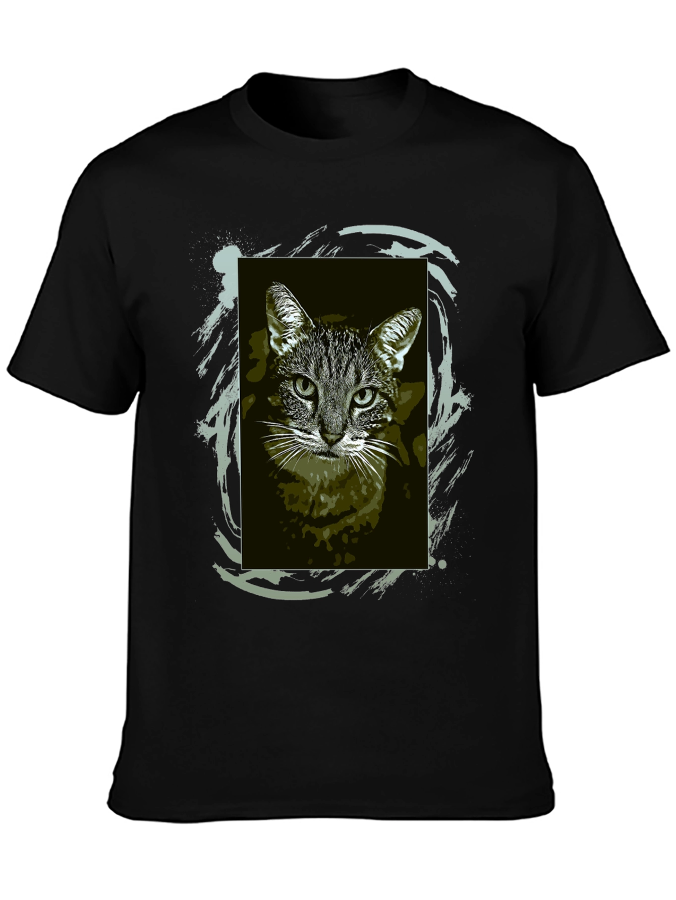 Cool Cat Graphic Tee - Black Unisex T-Shirt