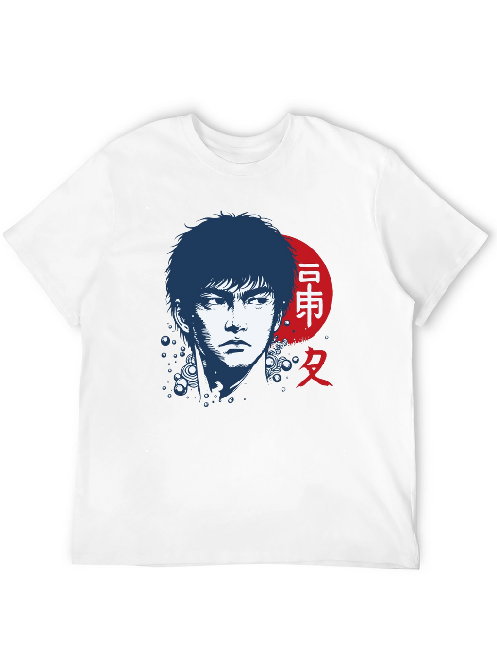 Japanese Art Style Black T-Shirt