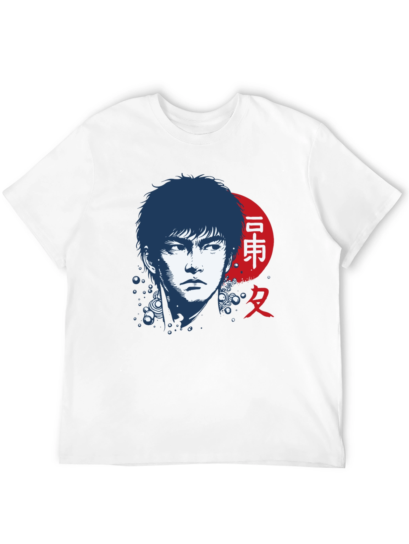 Japanese Art Style Black T-Shirt