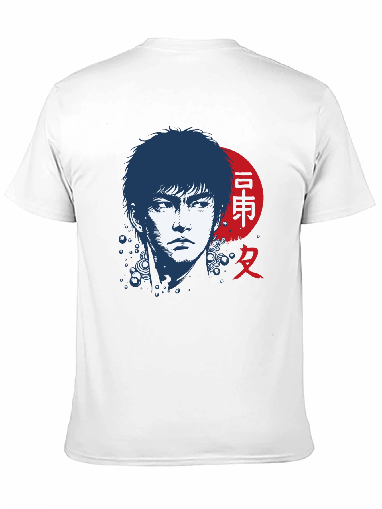 Japanese Art Style Black T-Shirt