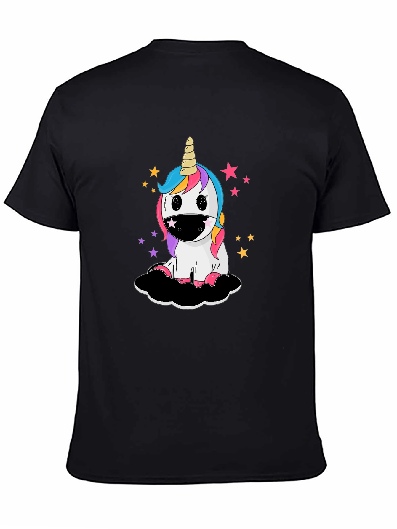 Unicorn Face Mask T-Shirt - Fun Graphic Tee