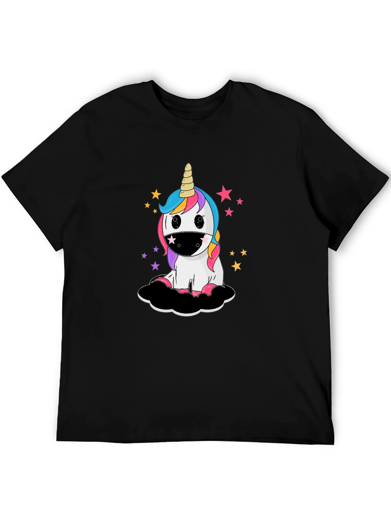 Unicorn Face Mask T-Shirt - Fun Graphic Tee