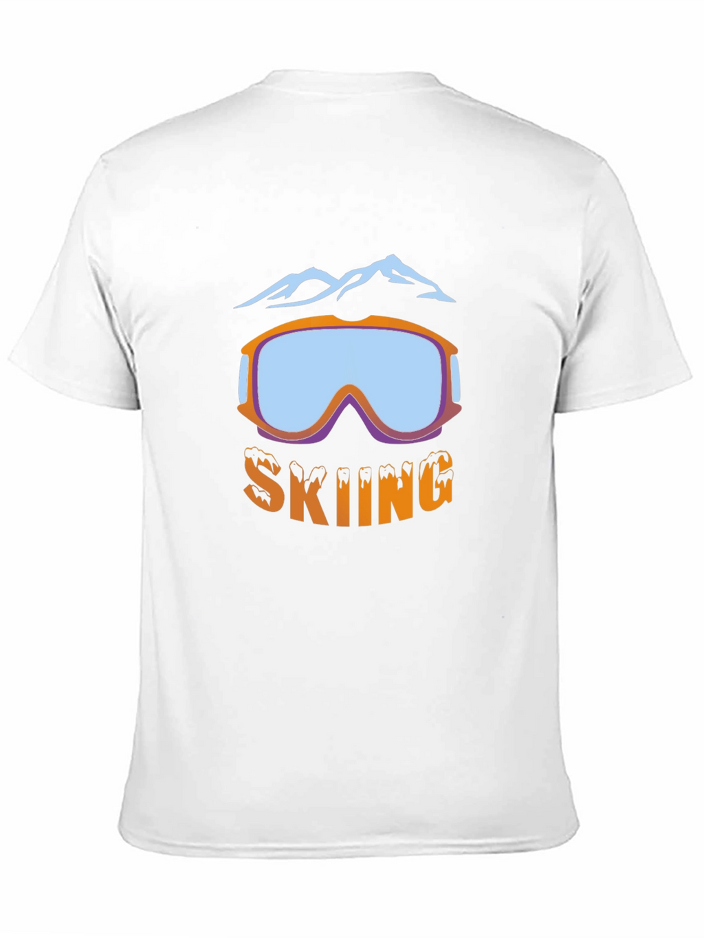 Skiing Goggles Graphic T-Shirt - Black