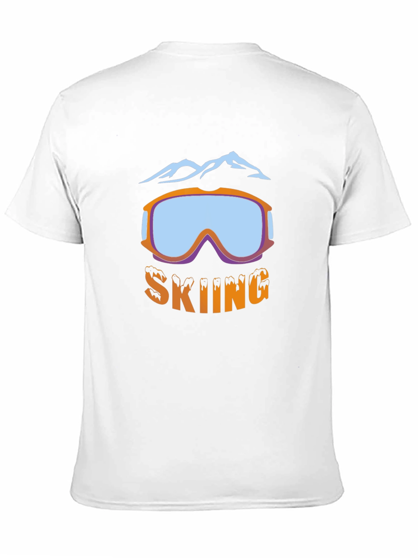 Skiing Goggles Graphic T-Shirt - Black
