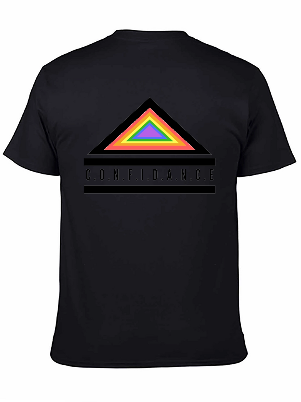 Confidence Rainbow Triangle Graphic Tee