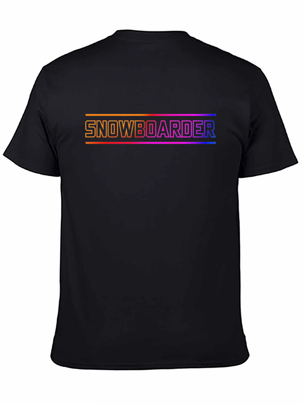 Snowboarder Graphic Tee - Cool Gradient Design